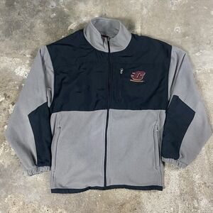 Central Michigan University Jacket Size XL Gray Full Zip Fleece‎ Chippewas Logo
